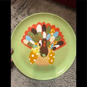 Pottery Barn Kids set of 4 Turkey plates
